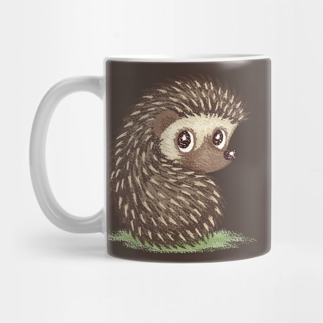 Hedgehog which looks at back by sanogawa